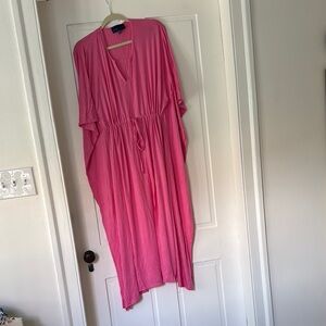 Pink caftan Dress soft preppy